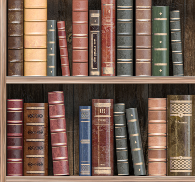 Rulou geam birou cărți de bibliotecă - TenStickers