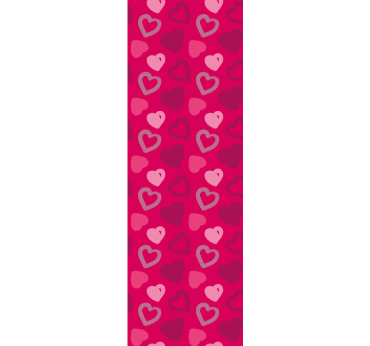 Rulou geam tineret inimi fucsia - TenStickers