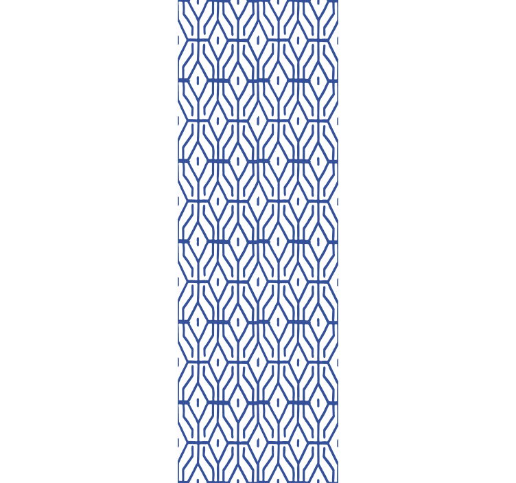 Rulou geam tineret model liniar albastru eclectic - TenStickers