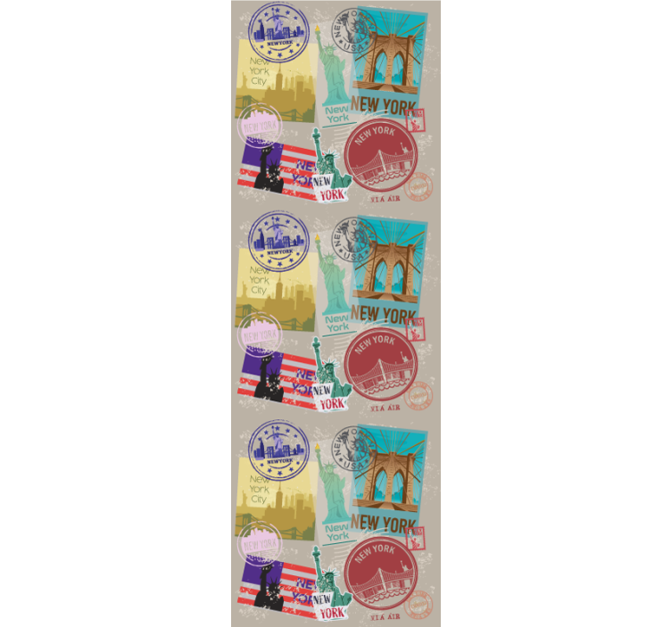 Rulou geam tineret colaj vechi nyc - TenStickers