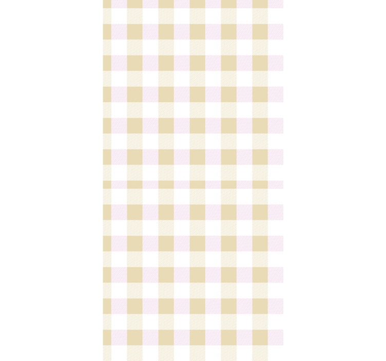 Rulou geam tineret tartan roz și auriu - TenStickers