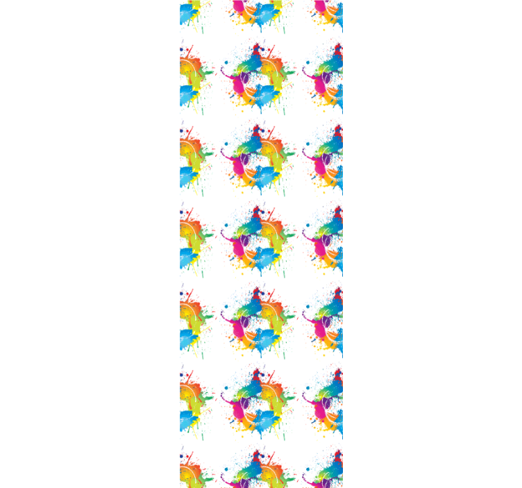 Rulou geam tineret fundal colorat - TenStickers
