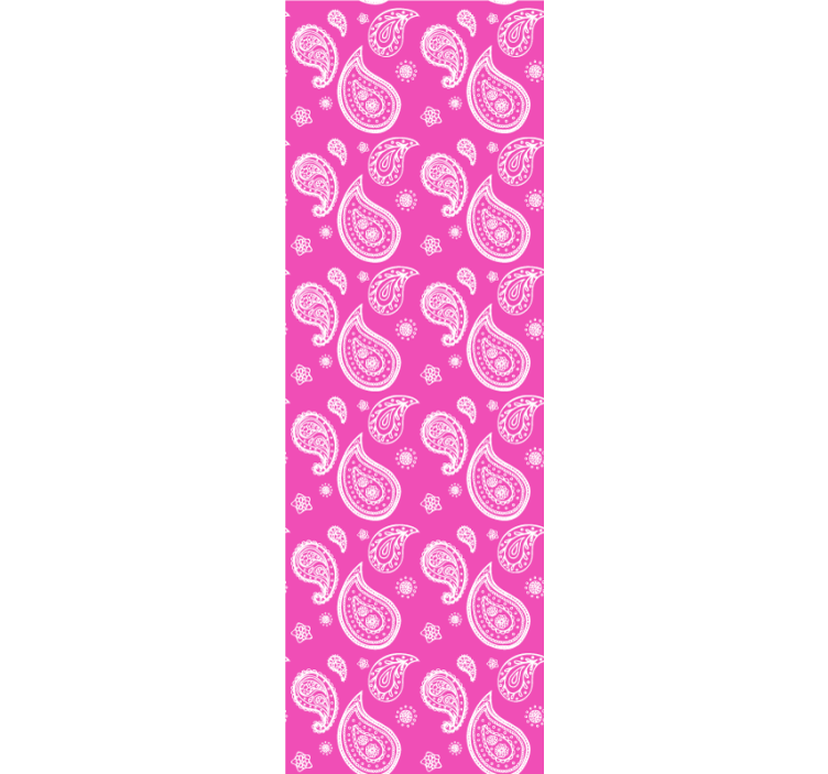 Rulou geam tineret paisley roz intens - TenStickers