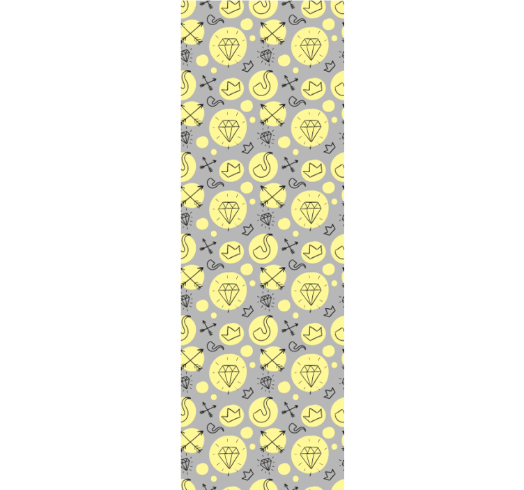 Rulou geam tineret diamante și coroane graffiti - TenStickers