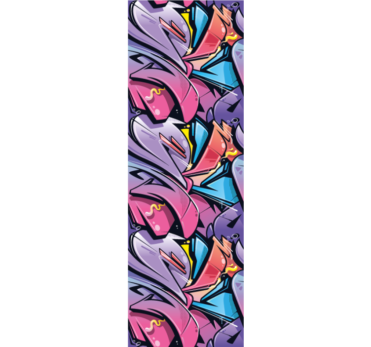 Rulou geam tineret graffiti realist - TenStickers