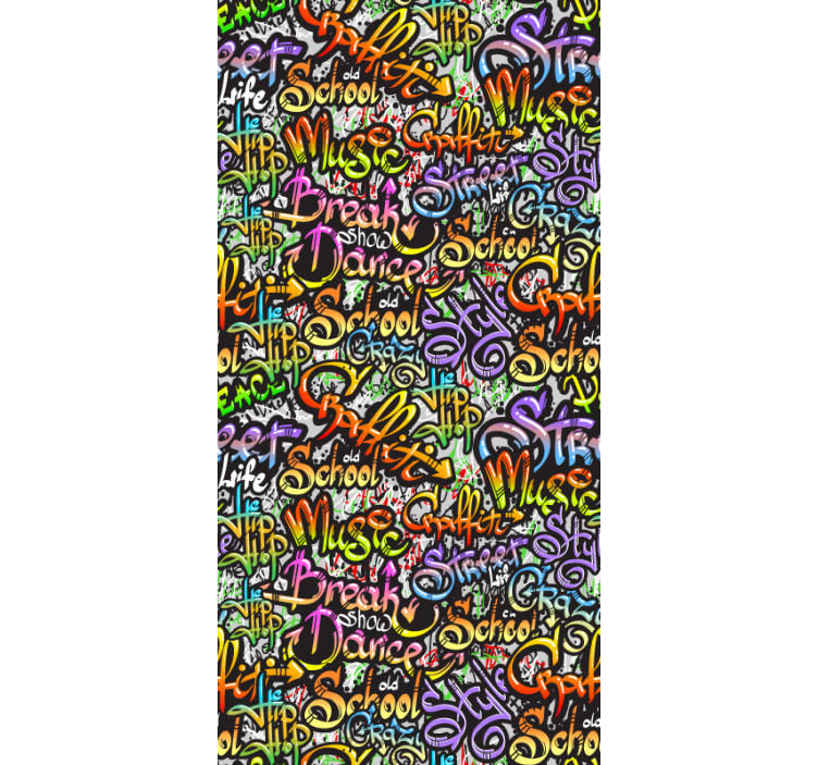 Rulou geam tineret text graffiti pe perete - TenStickers