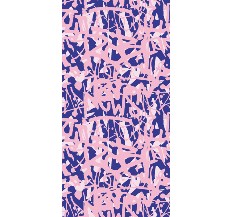 Rulou geam tineret model graffiti roz și violet - TenStickers