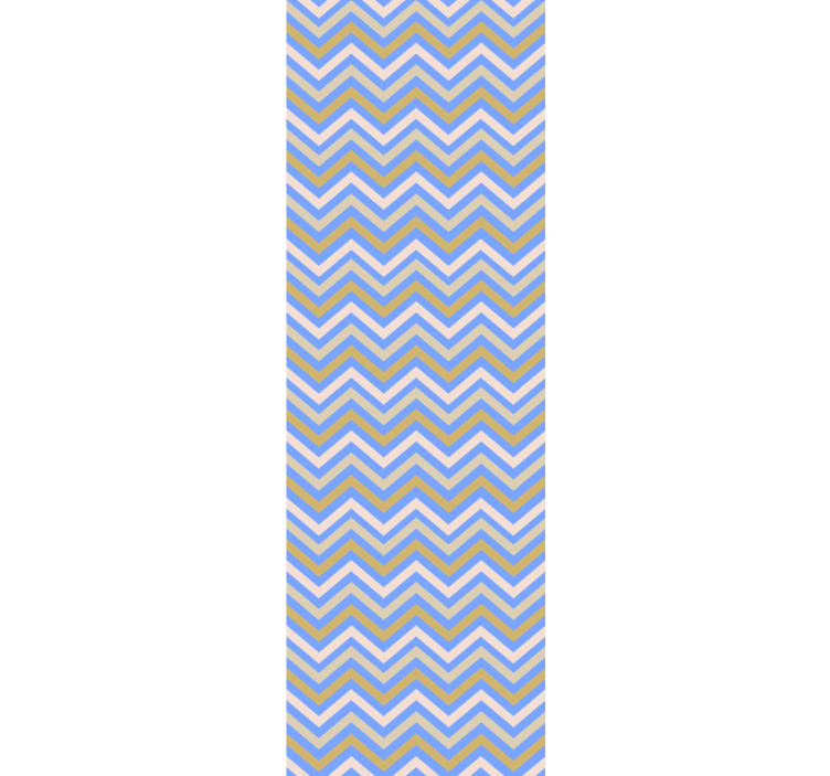 Rulou geam tineret model zigzag culori continue - TenStickers
