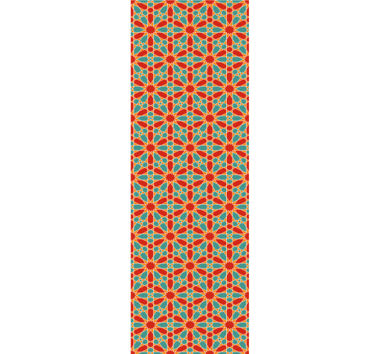 Rulou geam tineret ornament geometric arabesc fără cusături - TenStickers