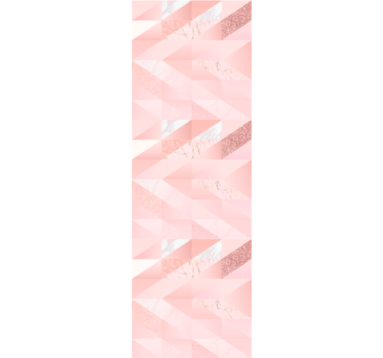 Rulou geam tineret fundal geometric roz feminin - TenStickers