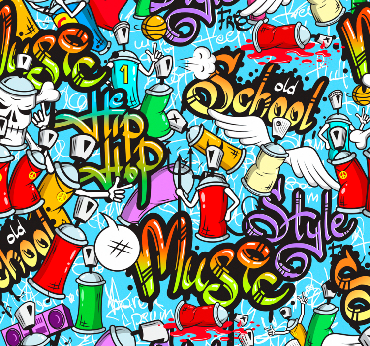 Rulou geam tineret cultură hip-hop graffiti urban - TenStickers
