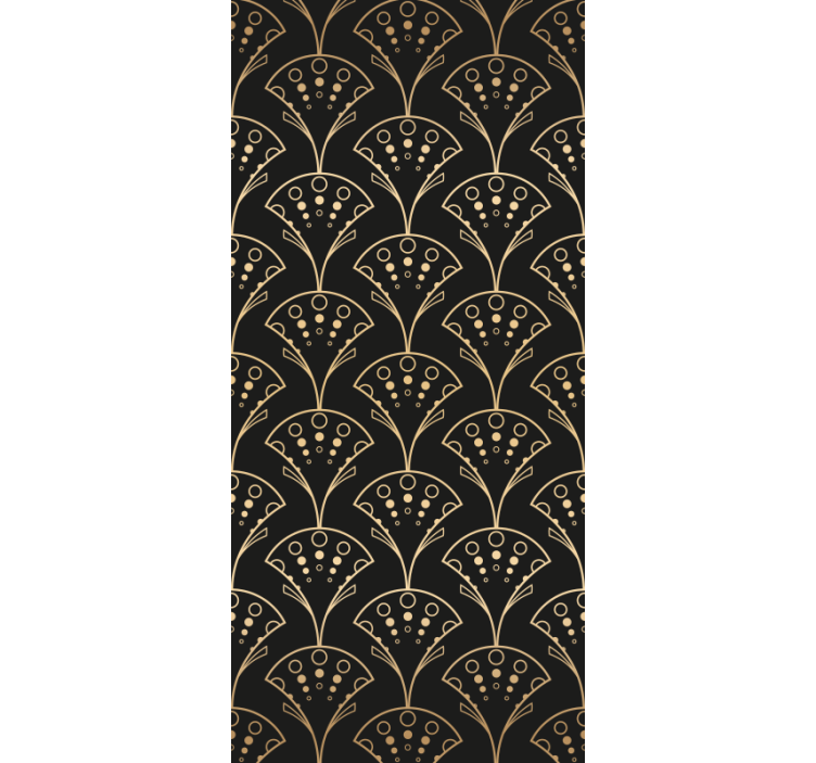 Rulou geam modern forme aurii elegante - TenStickers