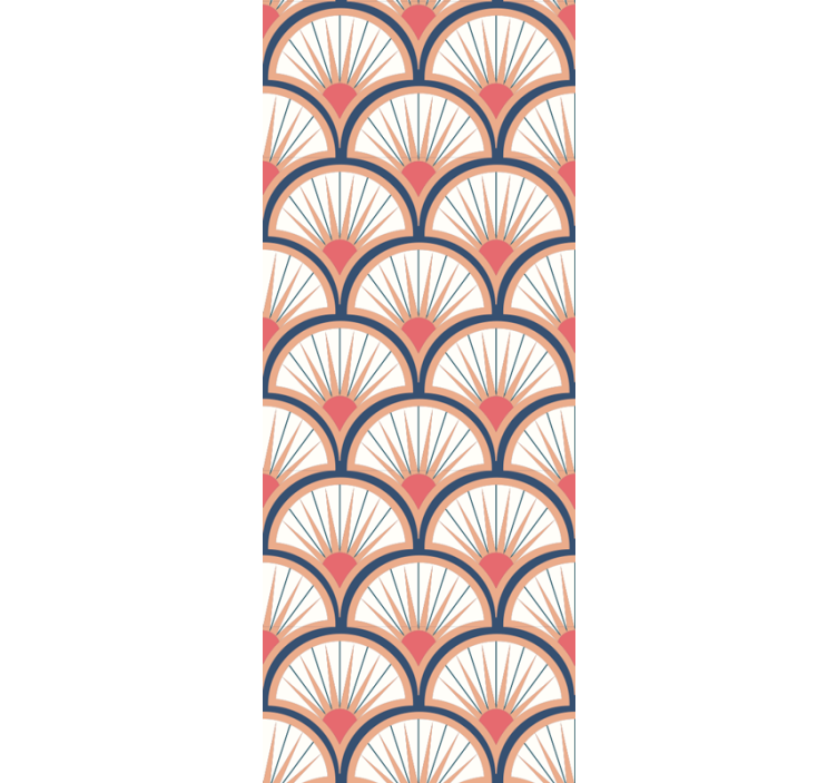 Rulou geam modern eleganță în arce - TenStickers