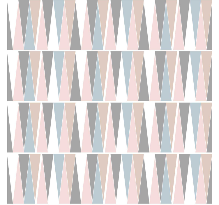 Rulou geam modern triunghiuri scandinave - TenStickers