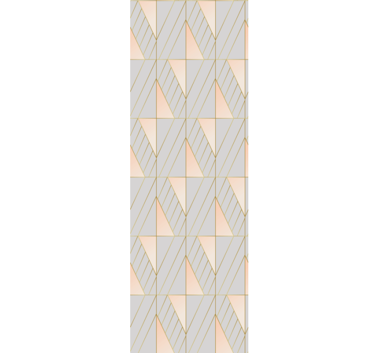 Rulou geam modern cu forme geometrice suprapuse - TenStickers