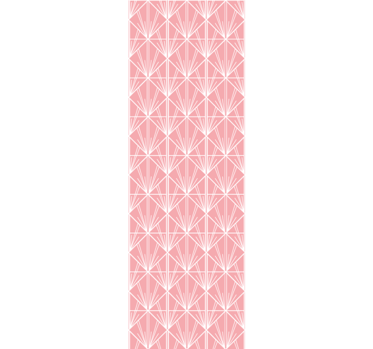 Rulou geam modern cu model geometric roz - TenStickers