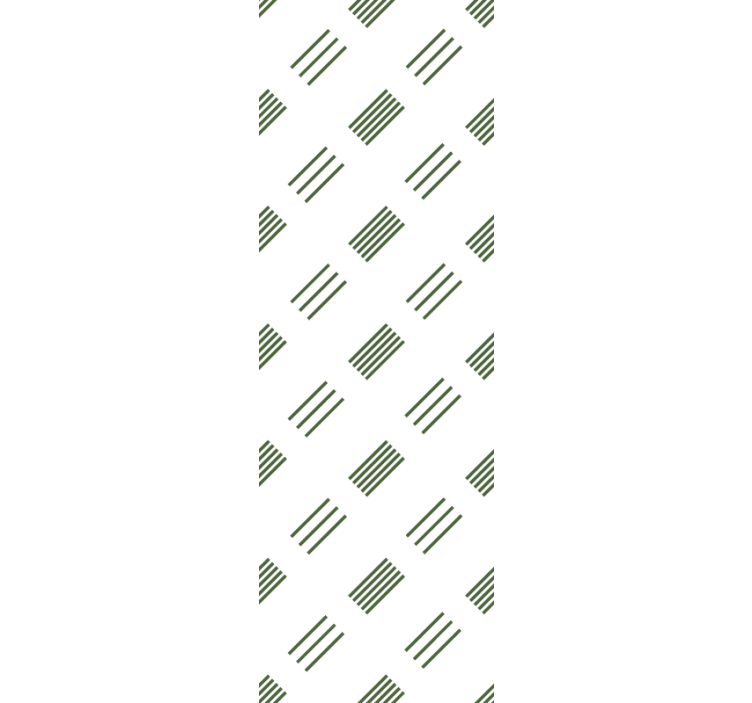 Rulou geam modern design modern verde și alb - TenStickers