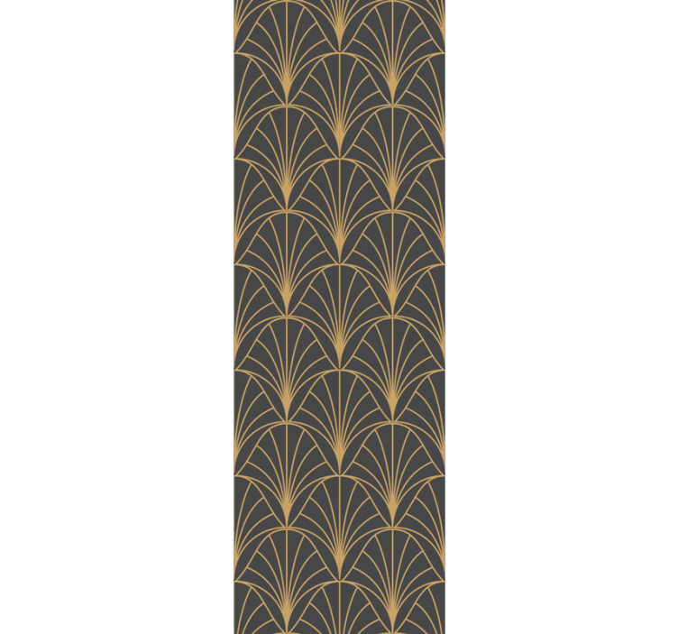 Rulou geam modern cu modele aurii elegante - TenStickers