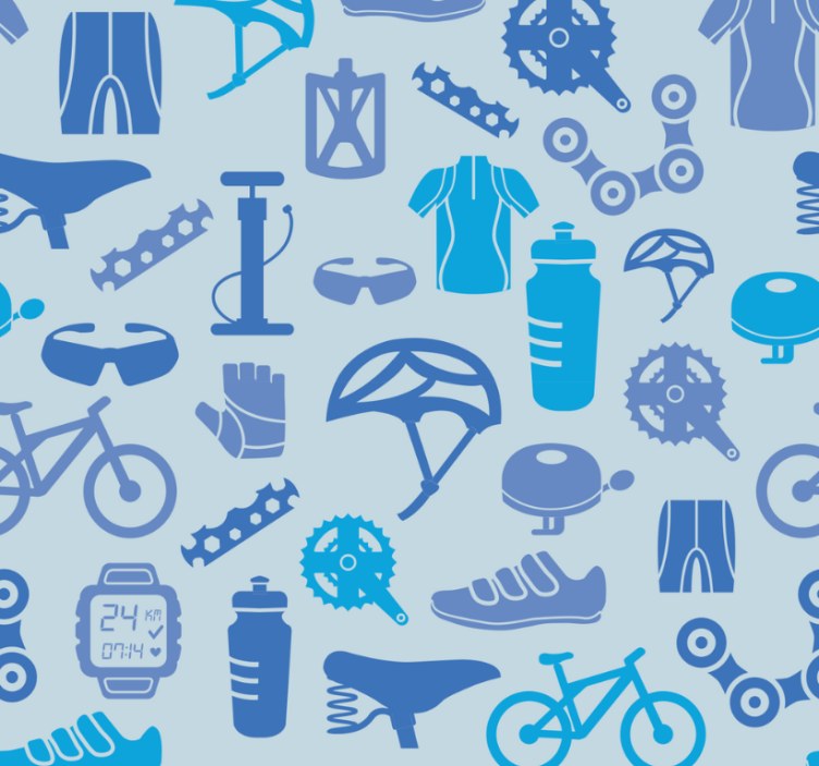 Rulou geam modern elemente de ciclizare - TenStickers