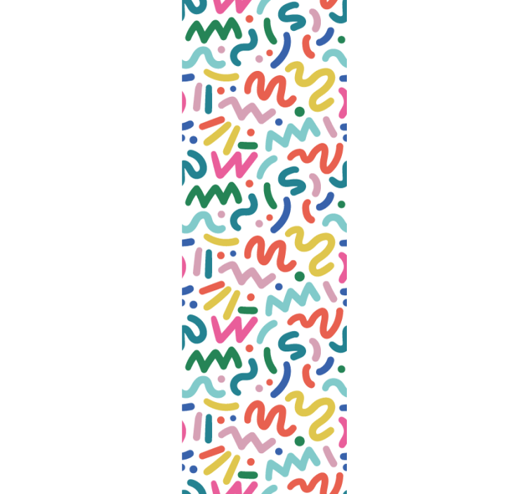 Rulou geam modern forme colorate abstracte - TenStickers