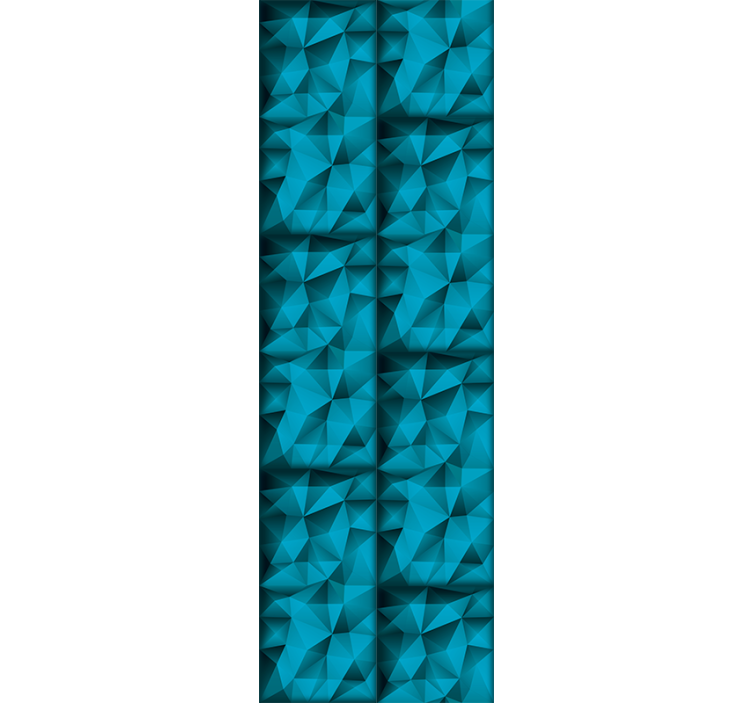 Rulou geam modern adâncimi albastre 3d - TenStickers