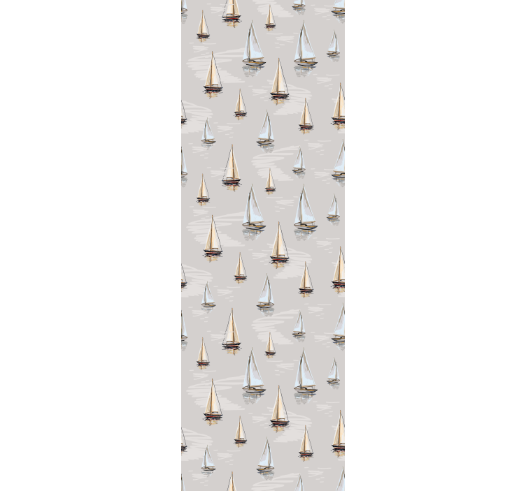 Rulou geam modern cu model elegant de velier - TenStickers