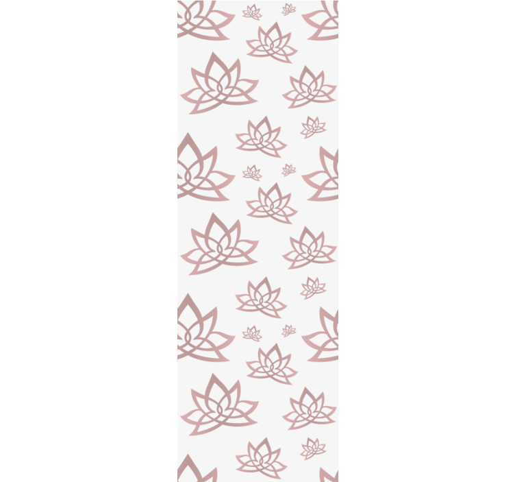 Rulou geam modern cu model lotus minimalist - TenStickers