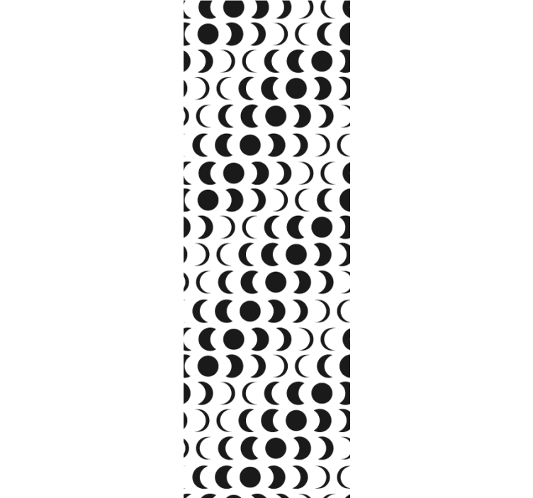 Rulou geam modern cu model lunar minimalist - TenStickers