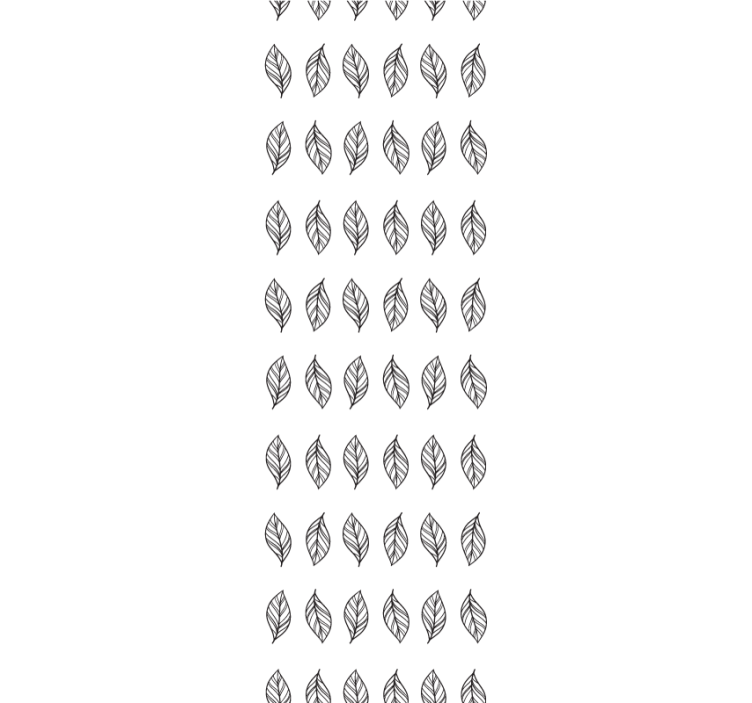 Rulou geam modern cu dungi minimaliste în formă de frunză - TenStickers