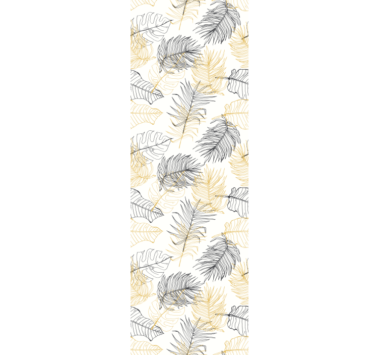 Rulou geam modern frunze de palmier escapade - TenStickers