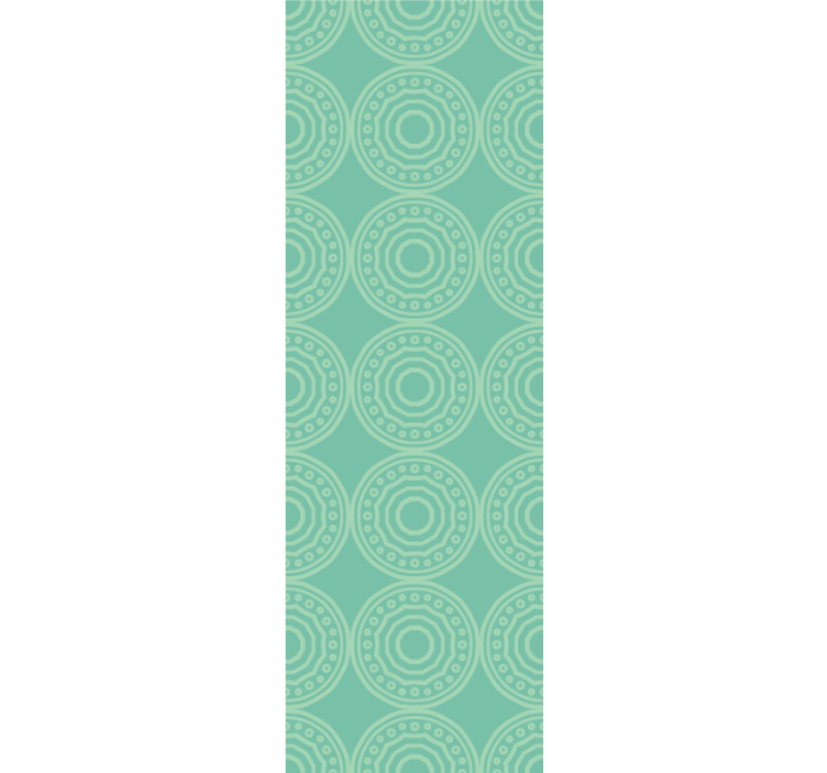 Rulou geam modern cu model circular eclectic - TenStickers