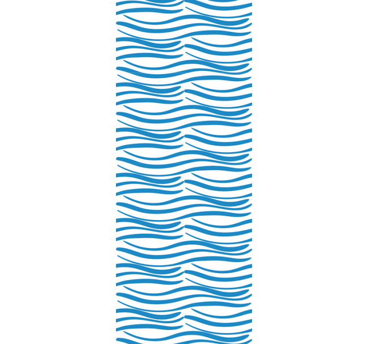 Rulou geam modern cu model de valuri mici - TenStickers