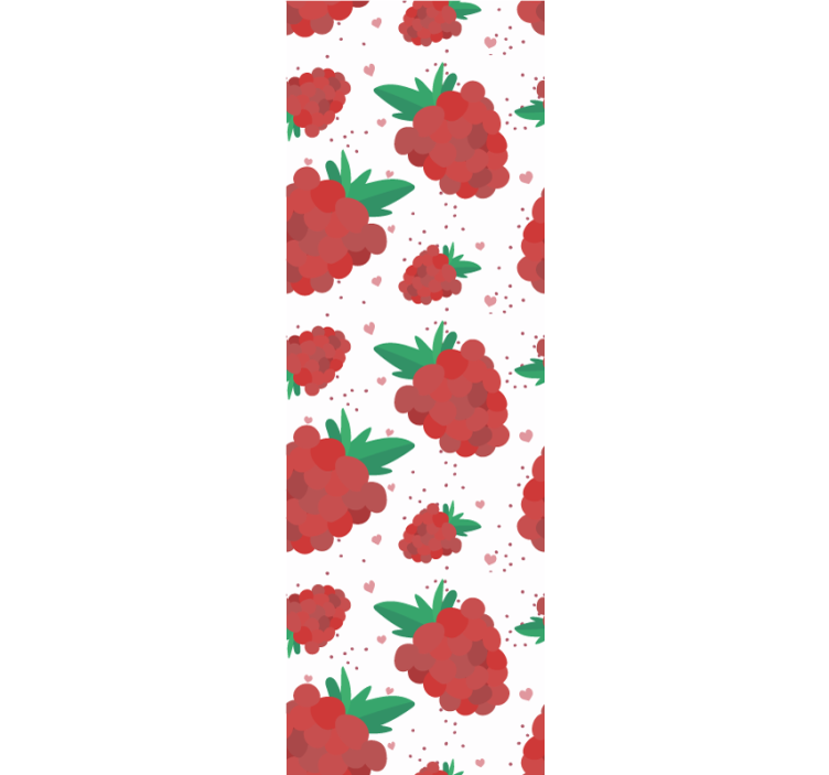 Rulou geam modern cu model fructe de pădure acquarelă - TenStickers