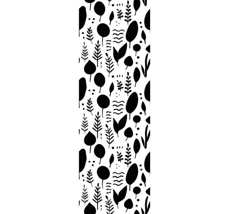 Rulou geam modern imagini naturale alb-negru - TenStickers