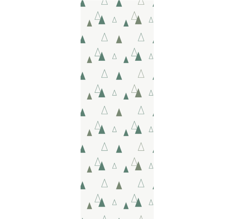 Rulou geam modern triunghiuri culori naturale - TenStickers