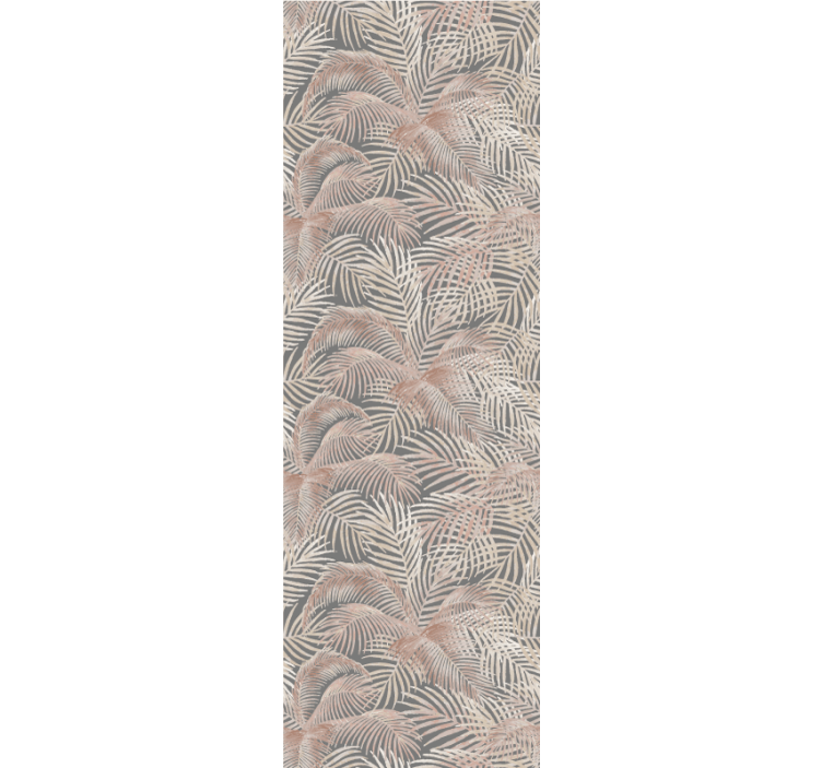 Rulou geam modern contur frunze de palmier - TenStickers