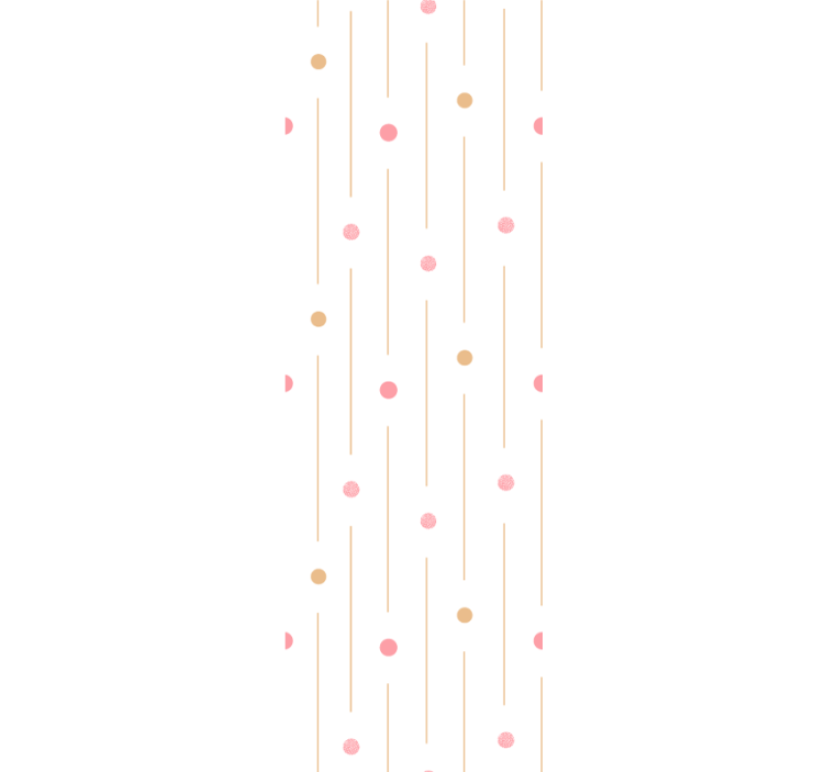 Rulou geam modern cu puncte colorate și linii - TenStickers