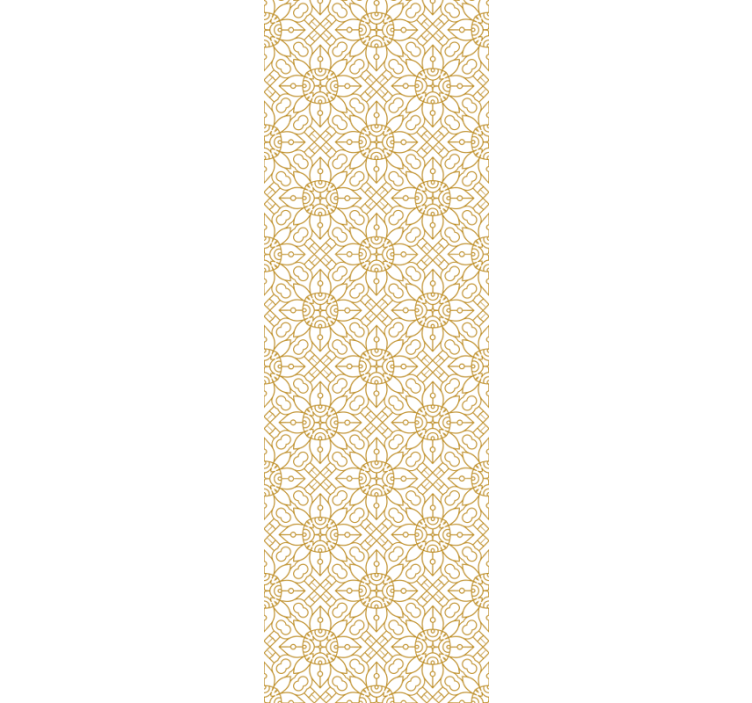 Rulou geam modern cu model floral alb modern - TenStickers