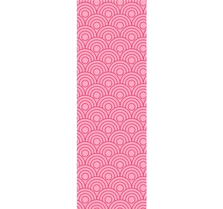 Rulou geam modern formă roz închis și deschis - TenStickers