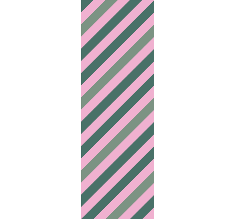 Rulou geam modern bloc de culoare roz și verde pastel - TenStickers