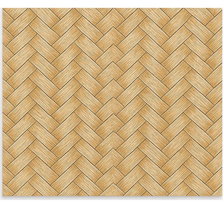 Rulou geam texturi țesătură ratan în zigzag clasic - TenStickers