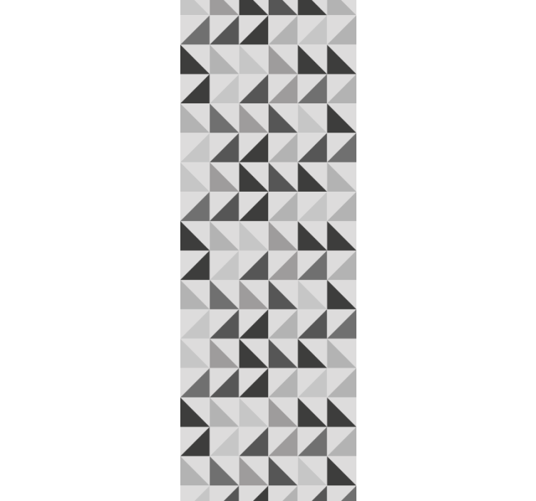 Rulou geam gri triunghiuri geometrice - TenStickers