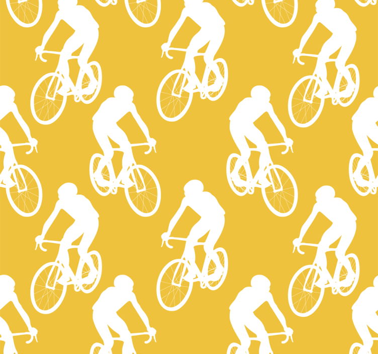Rulou geam galben pentru cicliști - TenStickers