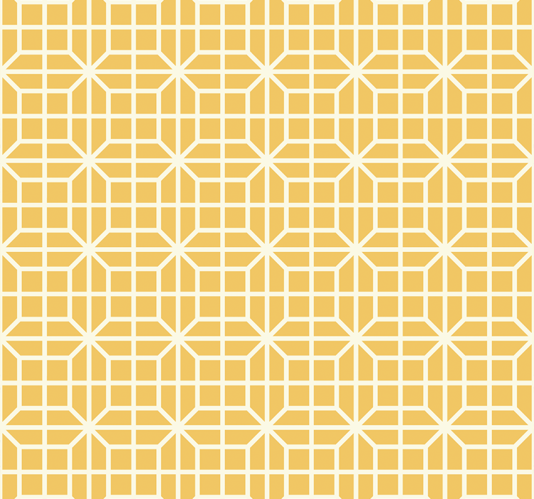 Rulou geam galben cu model geometric - TenStickers