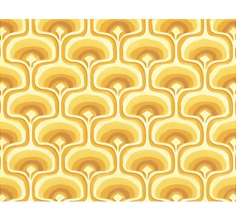 Rulou geam galben cu model retro galben - TenStickers