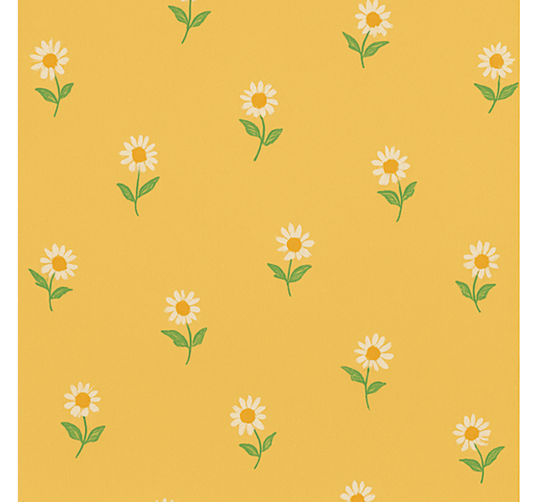 Rulou geam galben design grădiniță margaretă anii 1940 - TenStickers