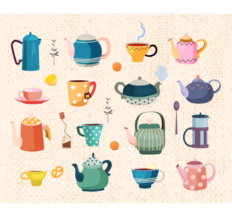 Rulou geam bucătărie stil vintage té - TenStickers