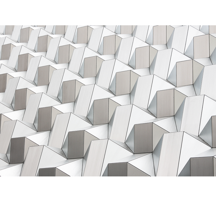 Rulou geam alb cu model 3d gri - TenStickers