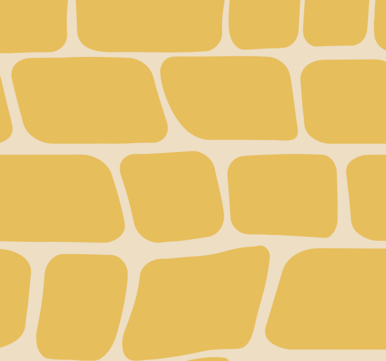 Rulou geam galben model abstract - TenStickers
