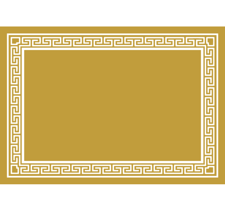 Rulou geam galben design grecesc - TenStickers